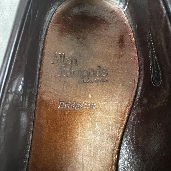 Allen Edmonds Bridgeport Shoes Mens Size 9.5 D Brown Tassel Loafers Leather - Picture 7 of 9